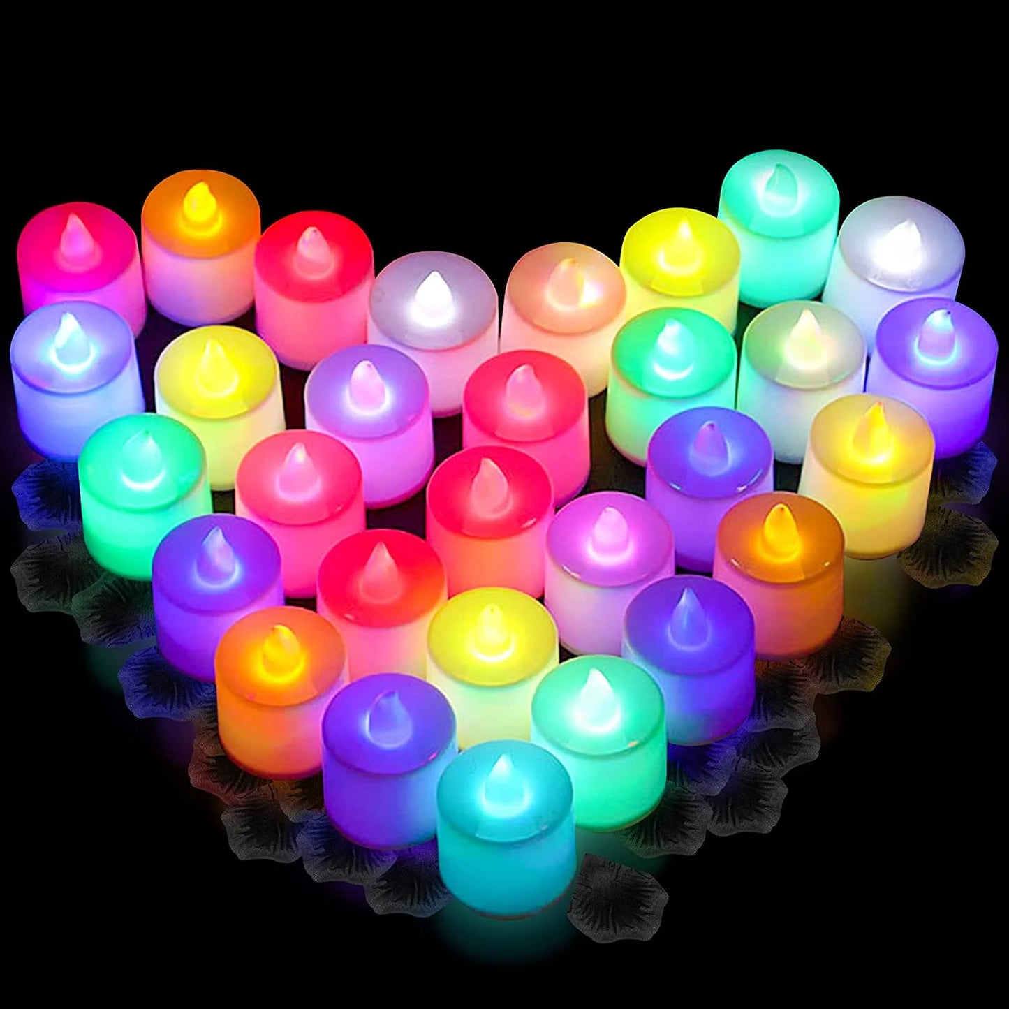 3/6/12/24Pcs Flameless LED Tealight Tea Candles Wedding Light Romantic Candles Lights for Birthday Party Wedding Decoration Home