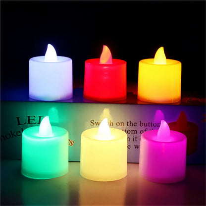3/6/12/24Pcs Flameless LED Tealight Tea Candles Wedding Light Romantic Candles Lights for Birthday Party Wedding Decoration Home